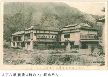 大正八年 創業当時の上山田ホテル