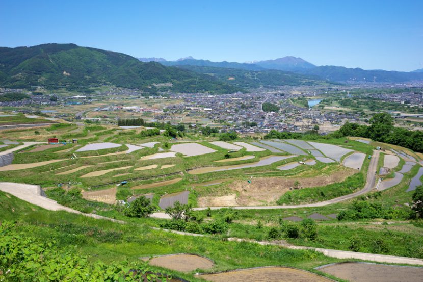 姨捨・棚田(田毎の月)